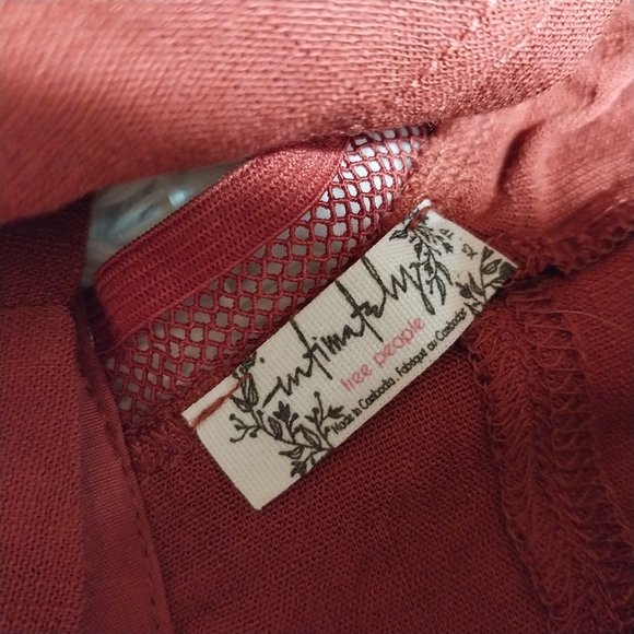 Rust Lace-Up Crop Top - Picture 8 of 8